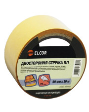 Двостороння стрічка Elcor 40206765 TRPP5010 на поліпропіленовій основі 50мм (10м)