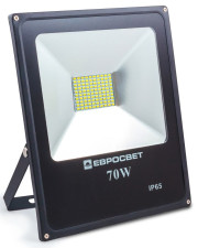 Светодиодный прожектор 70Вт EV-70-01 6500К Евросвет