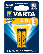 Батарейка щелочная Varta Longlife AAA (блистер 2шт)