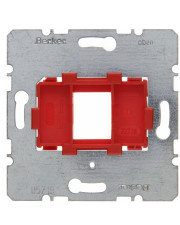 Опорная пластина для модульных разъемов, с красной вставкой, 1-местная (механизм) Berker
