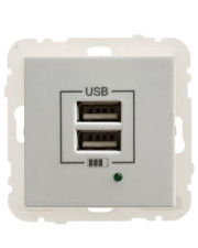 Розетка Logus 45439 TGE USB Charger type «A» 2А (лед)