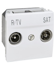 R-TV/SAT розетка індивідуальна, біла Schneider Electric
