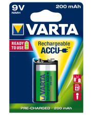 Акумуляторні батареї Varta ACCU крона 200mAh (блістер 1шт)