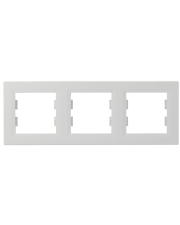 Рамка 3-місна горизонтальна біла Asfora, EPH5800321