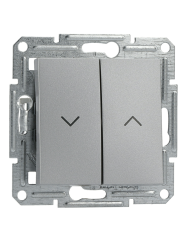 Выключатель для жалюзи без рамки алюминий Asfora, EPH1300161