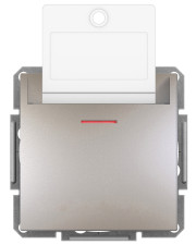 Выключатель карточный без рамки бронза Asfora, EPH6200169