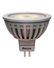 Лампа светодиодная MR16E 5Вт Delux 3000K, GU5,3