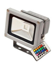 RGB прожектор 10Вт с пультом ДУ LED , LedEx