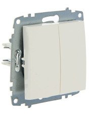 Двоклавішний вимикач ABB Cosmo 619-010200-202 (білий)