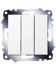 Триклавішний вимикач ABB Cosmo 619-010200-254 (білий)