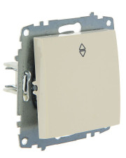 Одноклавішний прохідний вимикач ABB Cosmo 619-010300-209 (бежевий)