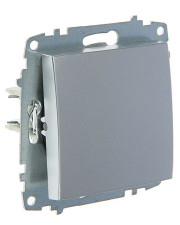 Одноклавішний вимикач ABB Cosmo 619-011000-200 (алюміній)