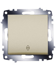 Одноклавішний прохідний вимикач ABB Cosmo 619-011400-209 (титан)