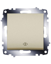 Одноклавішний перехресний вимикач ABB Cosmo 619-011400-214 (титан)