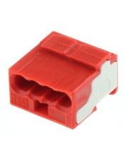 Микро-клемма для распределительных коробок, на 4 проводника, 243-804 красная, WAGO 
