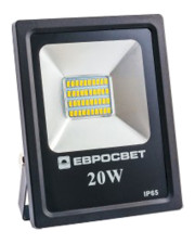 Светодиодный прожектор ES-20-01 LED 20Вт 6400К Евросвет