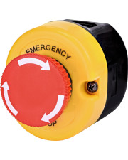Одномодульний пост кнопки ETI 004771447 ESE1Y-V1 («STOP» типу «гриб» відключення поворотом (червоний)