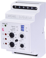 Реле контролю фаз ETI 002471419 HRN-43 400V AC (3F 2x16A AC1) без нейтралі