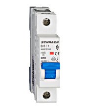 Автоматический выключатель 6А 1P 6кА х-ка B, Schrack
