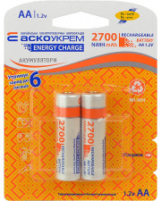 Батарейка Аско-Укрем NH-AA2700 EC (блістер 2шт)