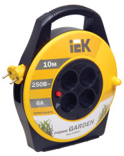 Катушка УК10 Garden с термозащитой 4 места 2Р/10м 2х0,75 мм2 IEK