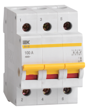 Выключатель нагрузки IEK MNV10-3-100 ВН-32 3Р 100А