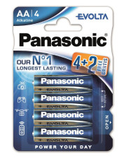 Батарейка Panasonic Evolta AA BLI 4+2 Alkaline LR6EGE/6B2F (6 шт)