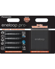 Аккумуляторная батарейка Panasonic Eneloop Pro AA 2500mАч 4BP BK-3HCDEC4BE (4 шт) +case