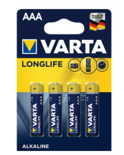 Батарейка щелочная Varta Longlife AAA (блистер 4шт)