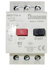 Автомат защиты двигателя EMAS MKS1TM-4 термомагнитный (2.5-4А)