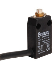 Кінцевий вимикач EMAS L66K13PUM211 із пластиковою консоллю та металевим плунжером (1НО+1НЗ)
