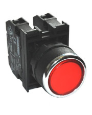 Нажимная кнопка EMAS B200FK с фиксацией (1НЗ) красная 