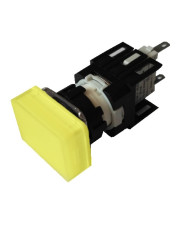 Прямоугольная светосигнальная арматура EMAS D080DXS 24В AC/DC желтая 