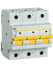 Автоматичний вимикач IEK ВА47-150 3Р 125А 15кА C
