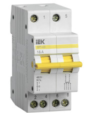 Трипозиційний роз'єднувач IEK MPR10-2-016 ВРТ-63 2P 16А