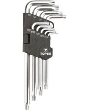 Набор ключей звезд TOPEX 35D951 Torx TS10-50 (9шт)