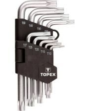 Набор шестигранных Torx ключей TOPEX 35D960 T10-T50 (9шт)