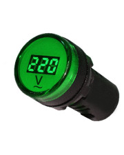 Зеленый постовой вольтметр Аско-Укрем AD22-22 DVM AC 80-500В