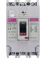 Автоматичний вимикач ETI 004671809 EB2S 160/3LF 100А 3P (16kA фіксовані налаштування)