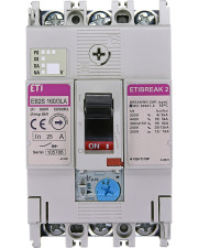 Автоматический выключатель ETI 004671923 EB2S 160/3HA 100A (40kA (0.63-1)In/фиксированная) 3P