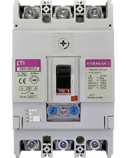 Автоматический выключатель ETI 004671928 EB2S 250/3HA 250A (40kA (0.63-1)In/(5-11)In) 3P