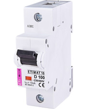 Автоматический выключатель ETI 002151732 ETIMAT 10 1p D 100А (15 kA)