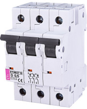 Автоматический выключатель ETI 002155701 ETIMAT 10 3p D 0.5А (10 kA)