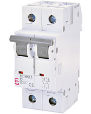 Автоматический выключатель ETI 002163501 ETIMAT 6 2p D 0.5A (6kA)
