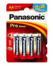 Батарейка Panasonic Pro Power AA BLI 6 (4+2) Alkaline LR6XEG/6B2F (6 шт)