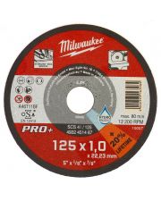 Тонкий отрезной диск по металлу MILWAUKEE 4932451487 PRO+ SC41/125