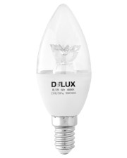 Светодиодная лампа DELUX BL37B 6Вт 3000K 220В E14 crystal