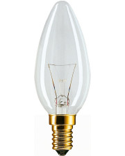 Прозрачная свечкоподобная лампа накаливания PHILIPS 10018535 B35 60W Е14 CL