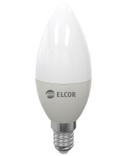 Светодиодная LED лампа ELCOR 534310 Е14 С37 7Вт 4200K 630Лм
