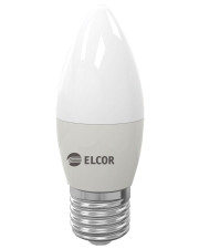 Светодиодная LED лампа ELCOR 534311 Е27 С37 7Вт 4200K 630Лм